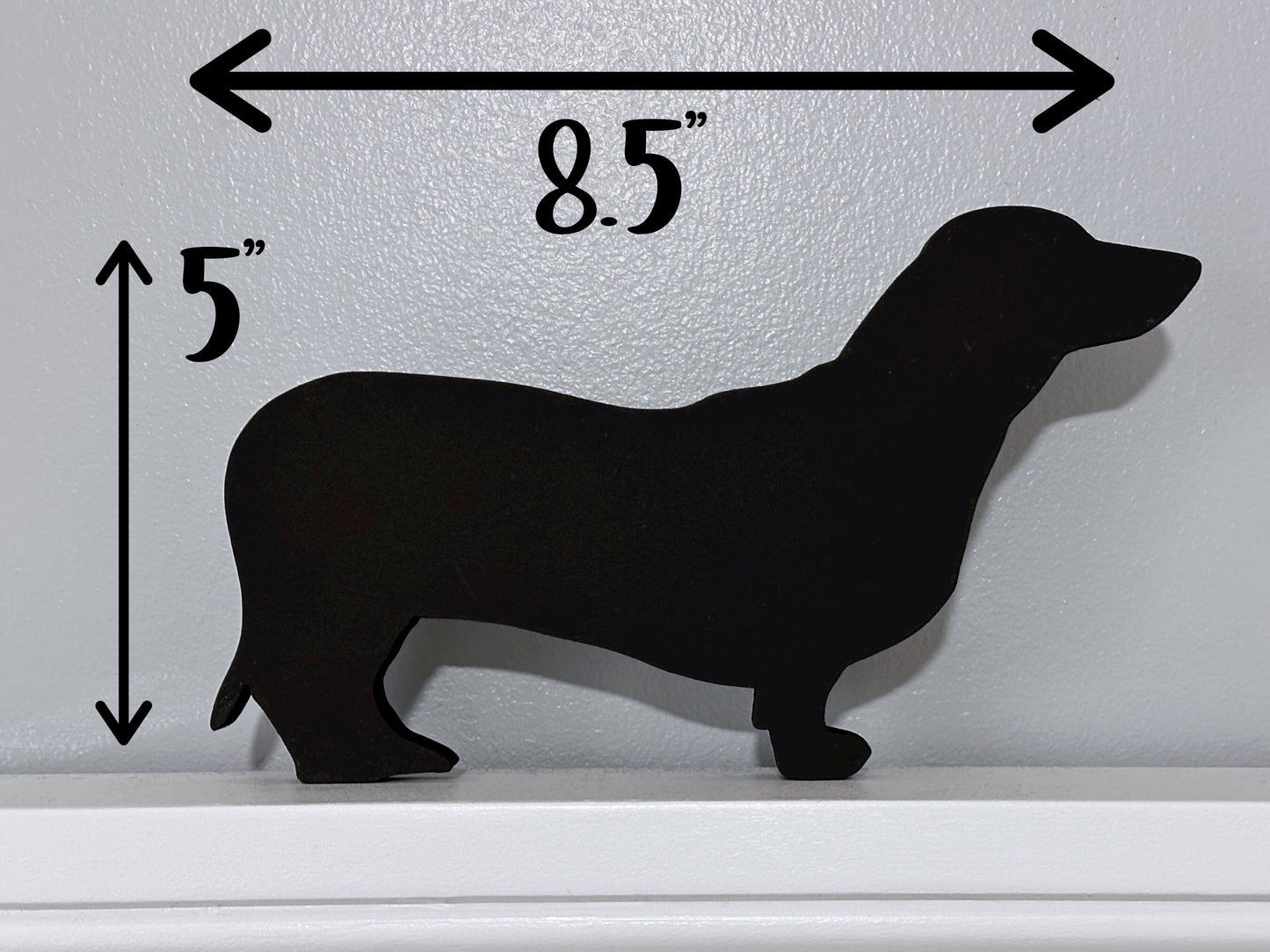 Handmade Dachshund Door Topper: Wiener Dog Shelf Sitter