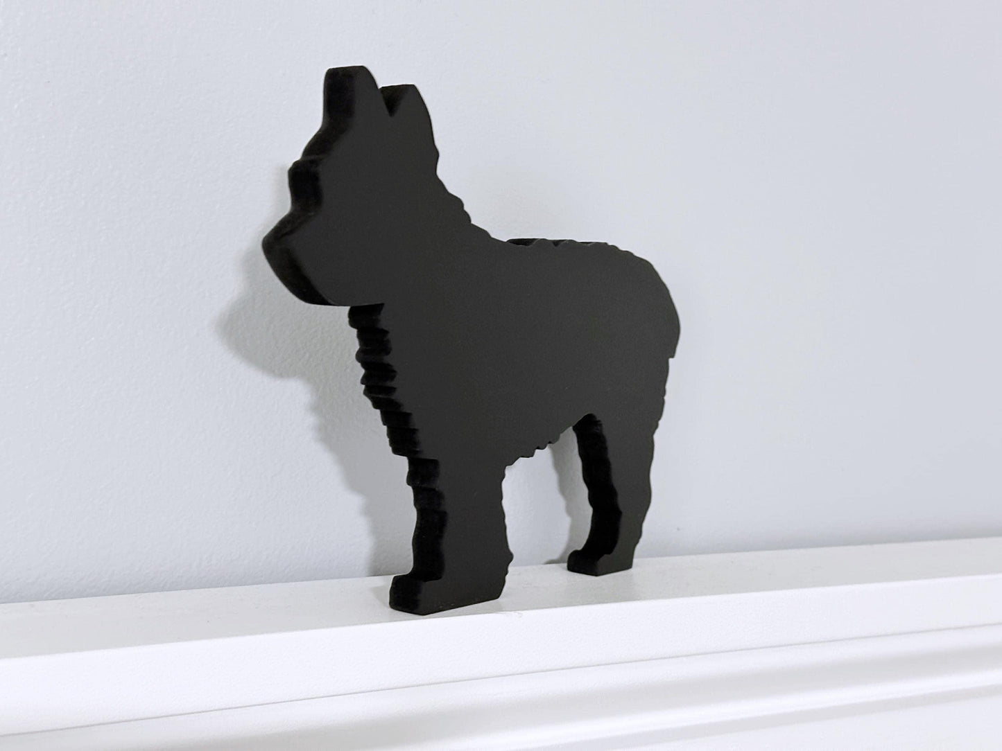 Handcrafted Yorkie Shelf Sitter: Dog Memorial Decor