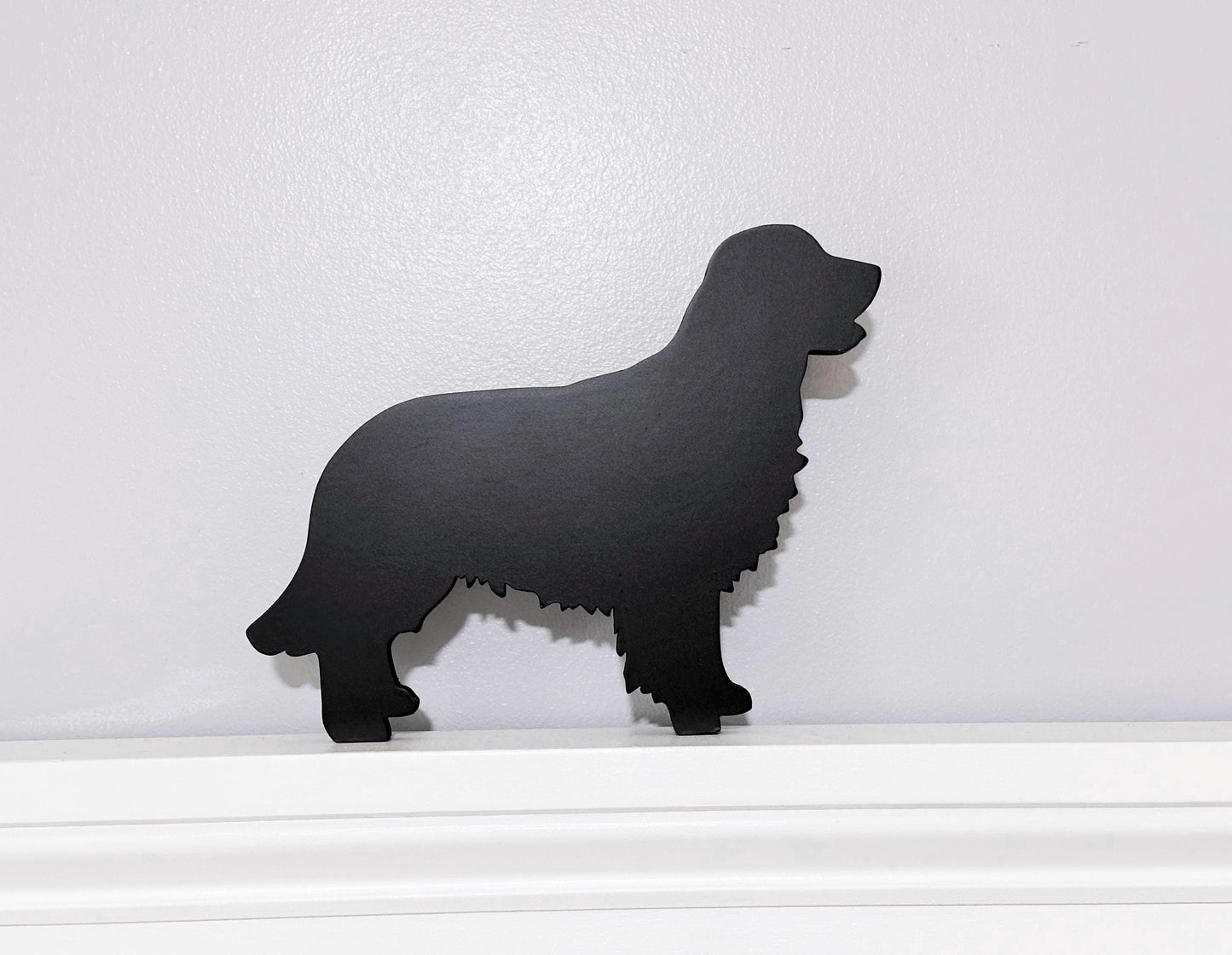 Handmade Golden Retriever Door Topper: Dog Shelf Sitter