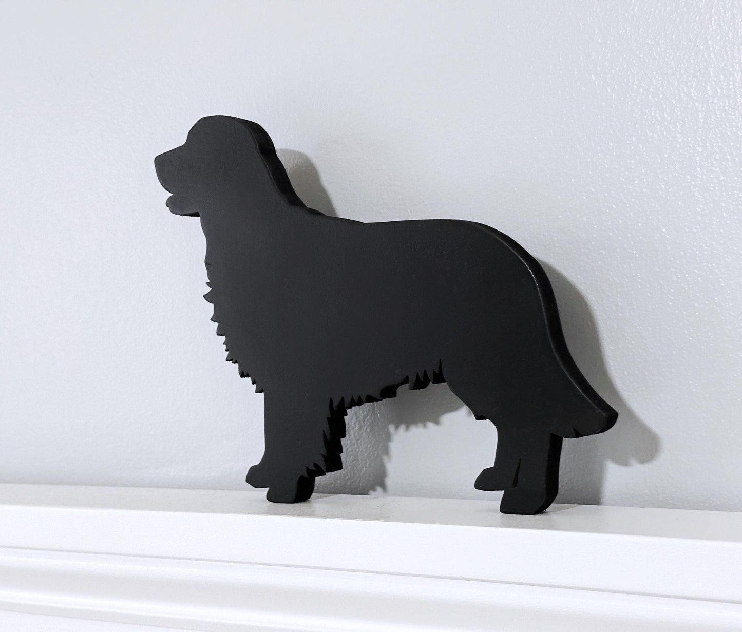 Handmade Golden Retriever Door Topper: Dog Shelf Sitter