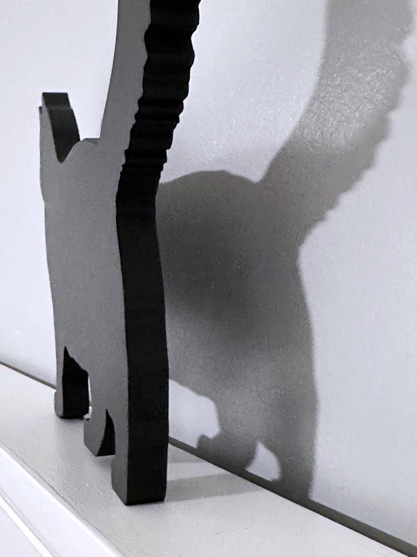 Handmade Ragdoll Black Cat Shelf Sitter: Long Haired Cat Door Topper