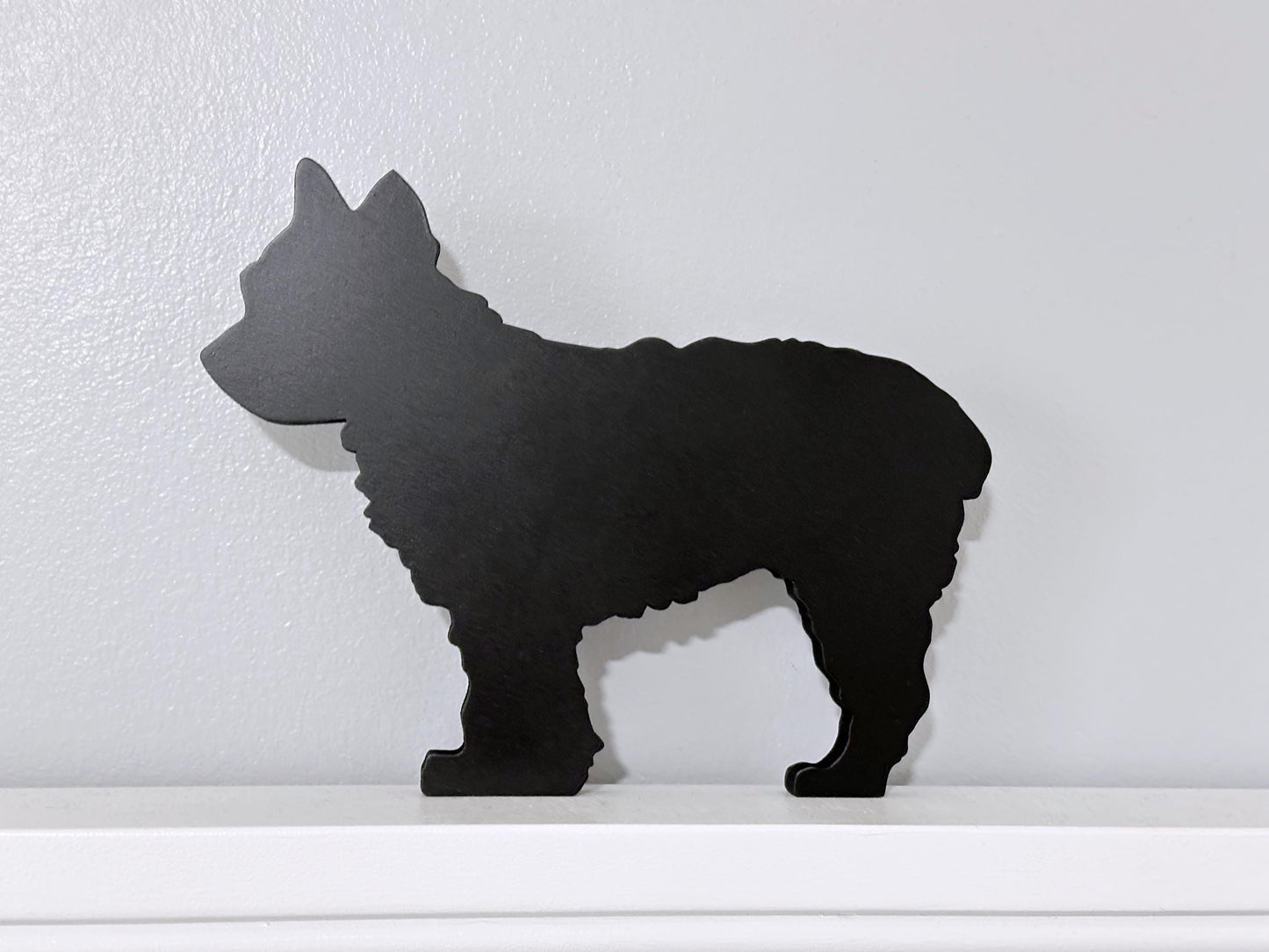Handcrafted Yorkie Shelf Sitter: Dog Memorial Decor
