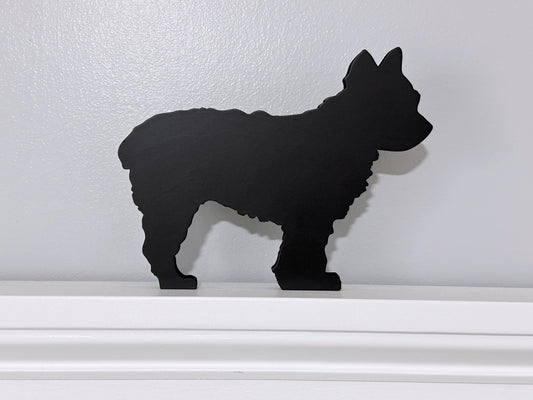 Handcrafted Yorkie Shelf Sitter: Dog Memorial Decor