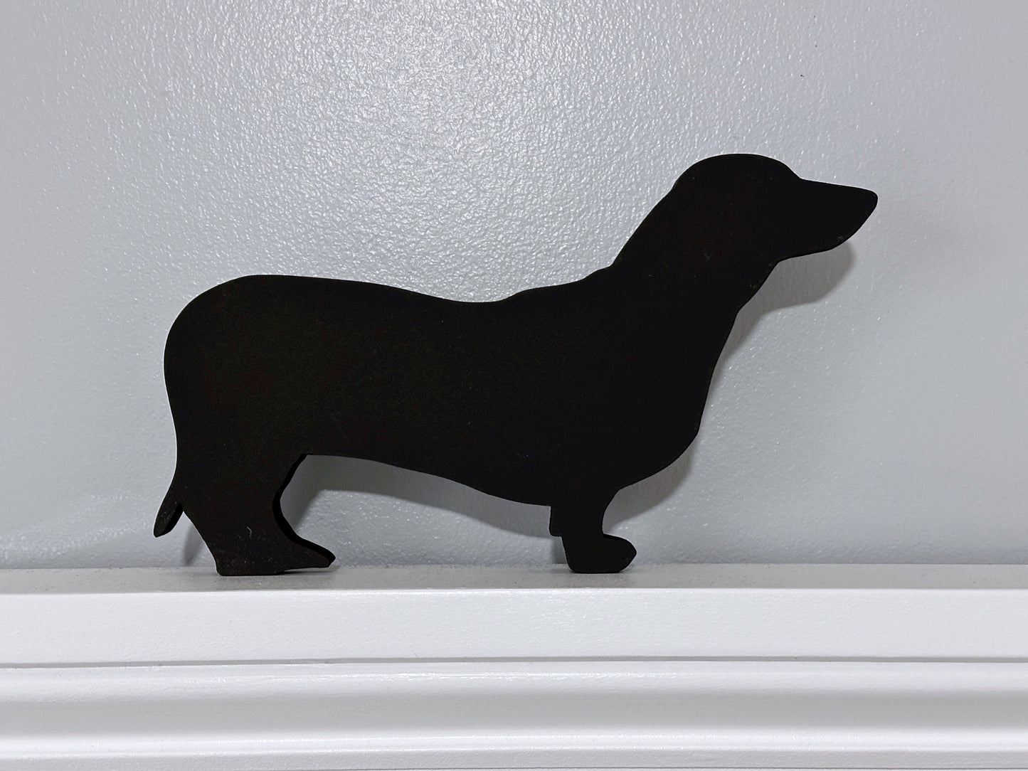 Handmade Dachshund Door Topper: Wiener Dog Shelf Sitter