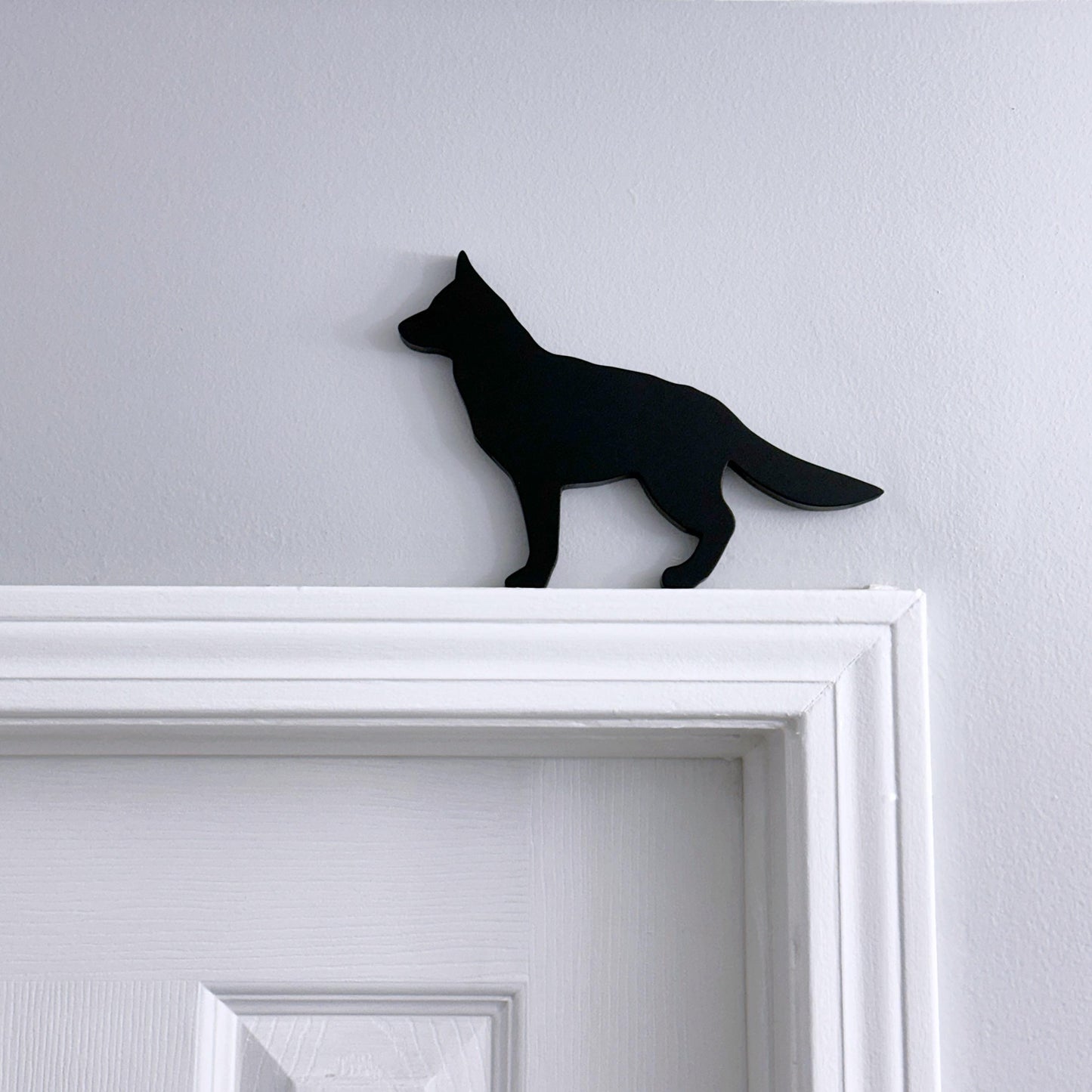 Handmade German Shepherd Shelf Sitter: Dog Memorial Decor