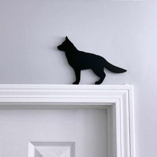 Handmade German Shepherd Shelf Sitter: Dog Memorial Decor
