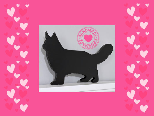 Maine Coon Cat Door Topper,  Gift for Cat Lovers - Wooden Cat Silhouette for Home Decor