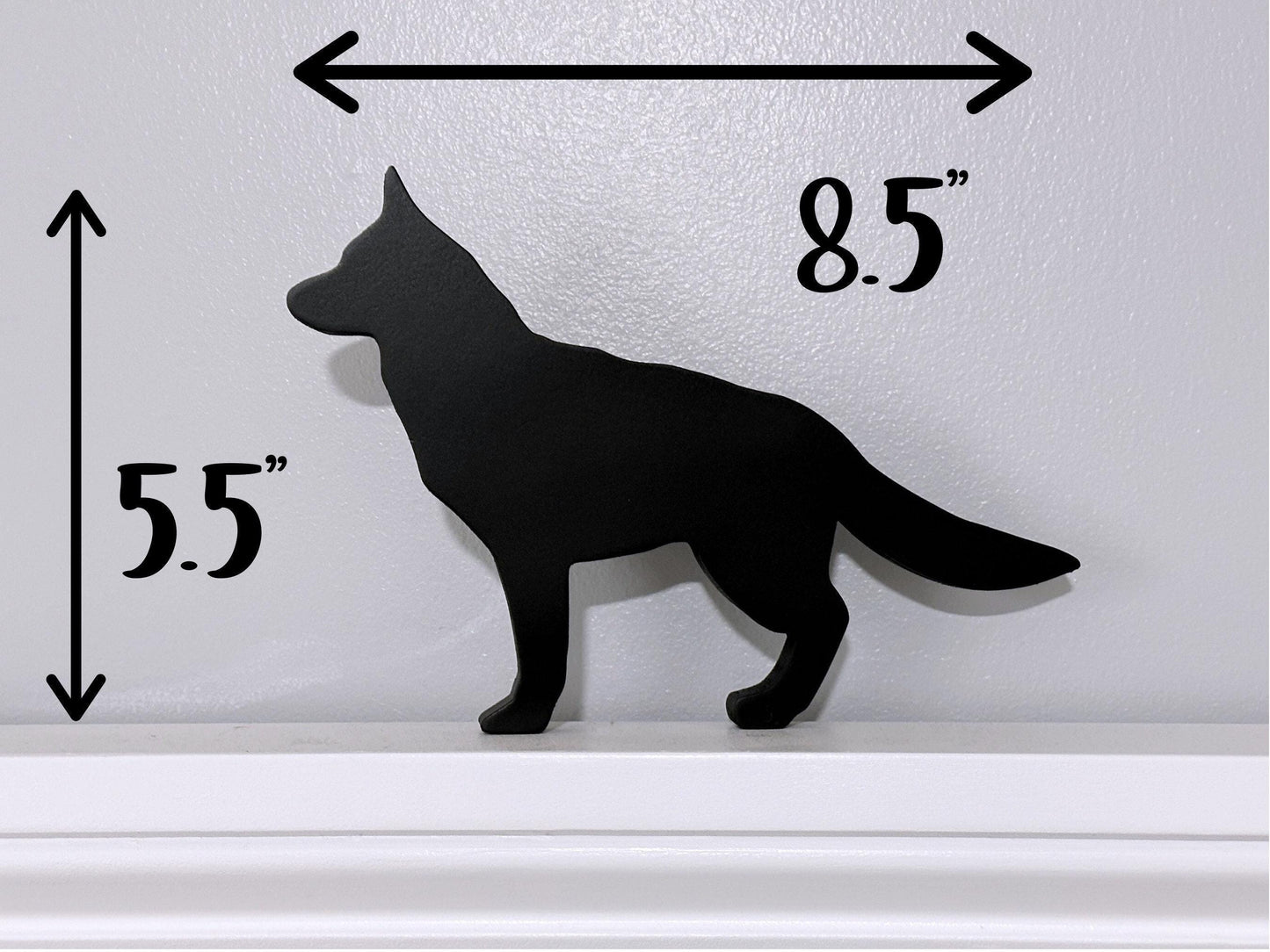 Handmade German Shepherd Shelf Sitter: Dog Memorial Decor