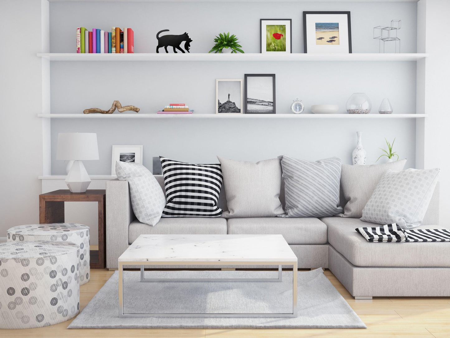 Handmade Black Cat with Kitten Door Topper: Cat Lover Gift