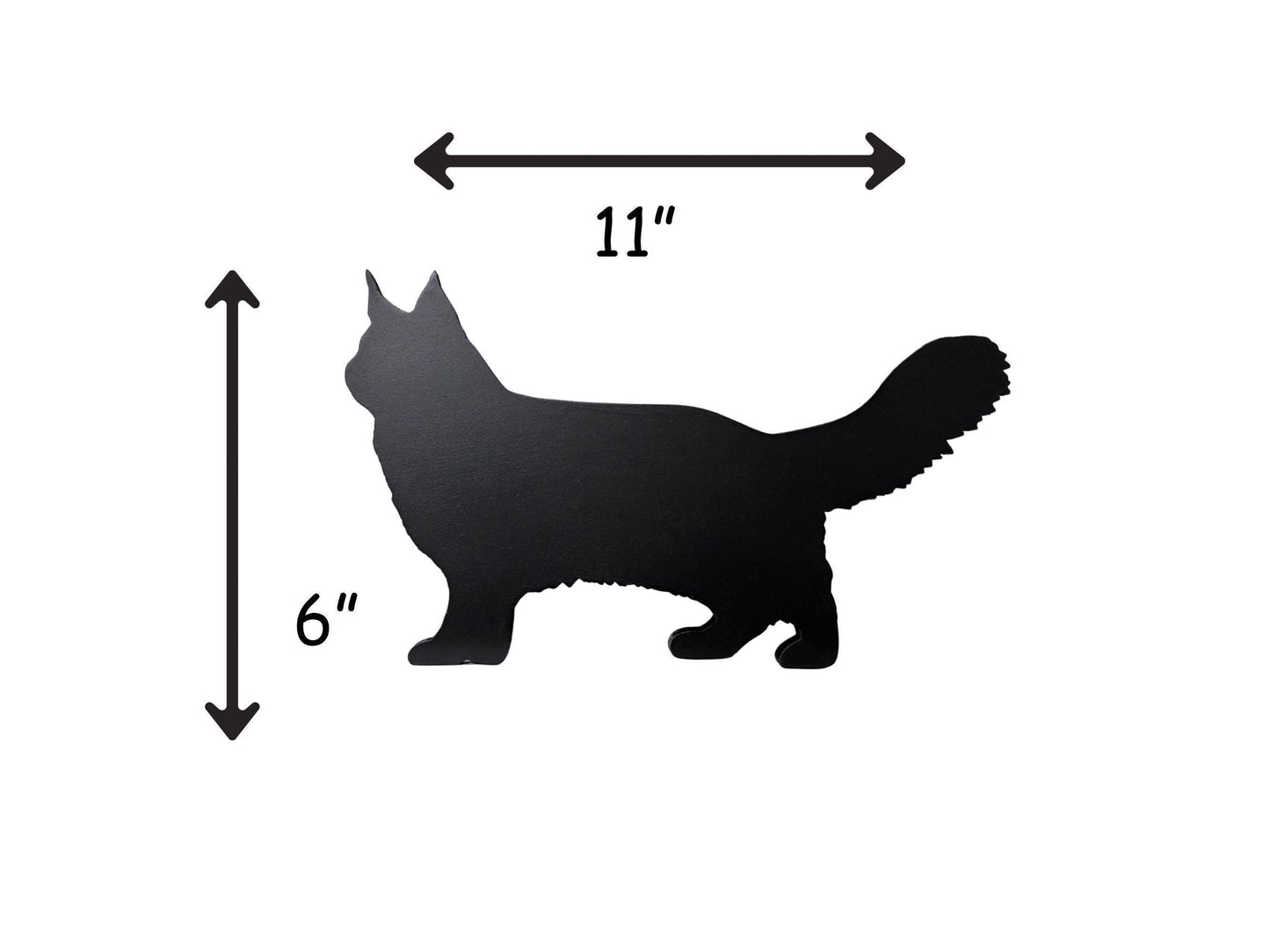 Maine Coon Cat Door Topper,  Gift for Cat Lovers - Wooden Cat Silhouette for Home Decor